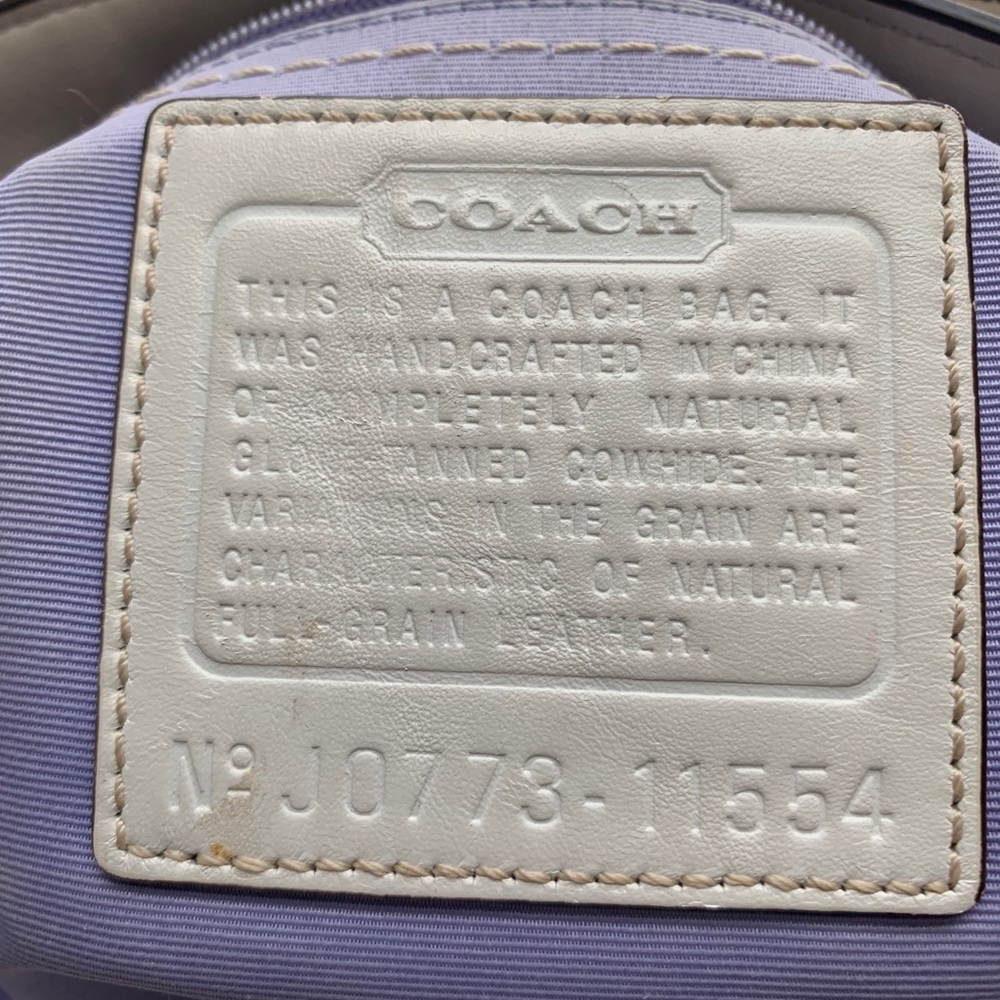 Classic White Coach Madeline Purse - Picture 5 of 8